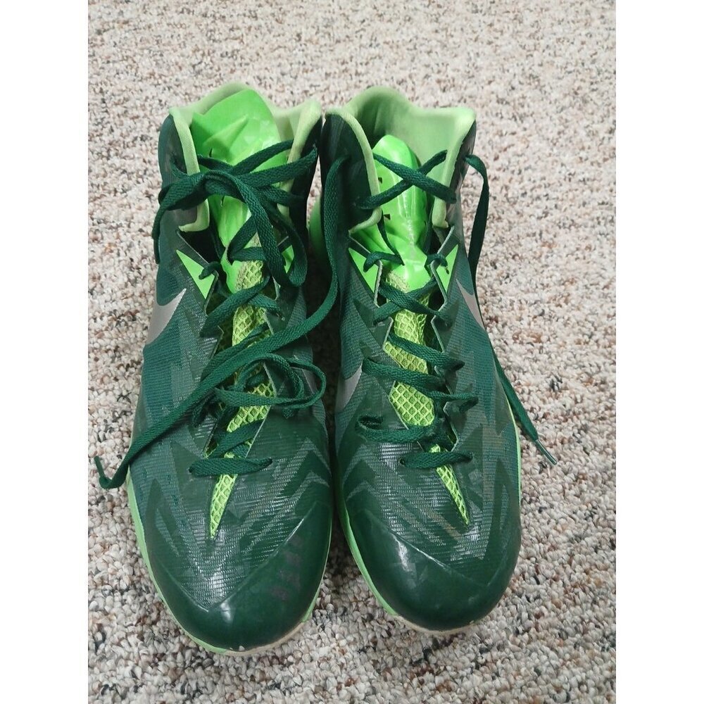 Nike Lunar Hyperquickness TB Men’s Green Basketball Shoes Sz 15 #652775-303 EUC